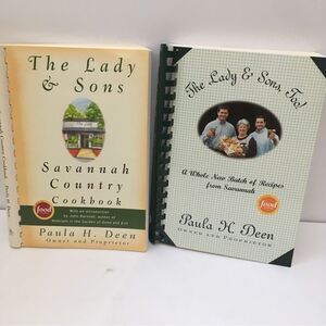TWO PAULA DEEN COOKBOOKS 1) THE LADY & SONS 2) THE LADY & SONS TOO!